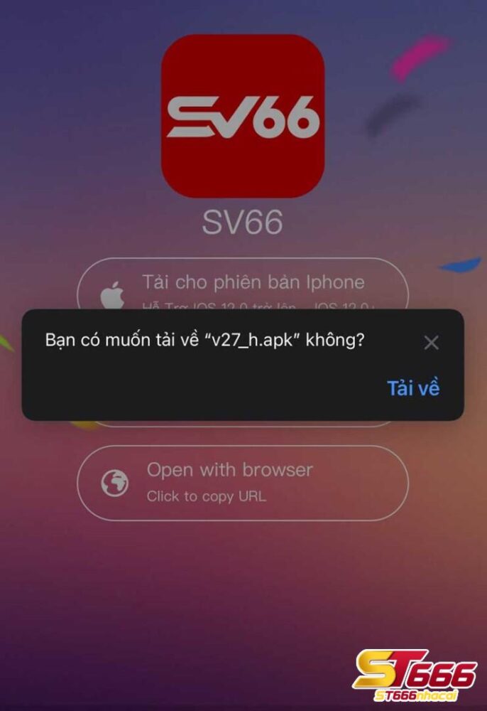 Tải app SV66 về máy Android